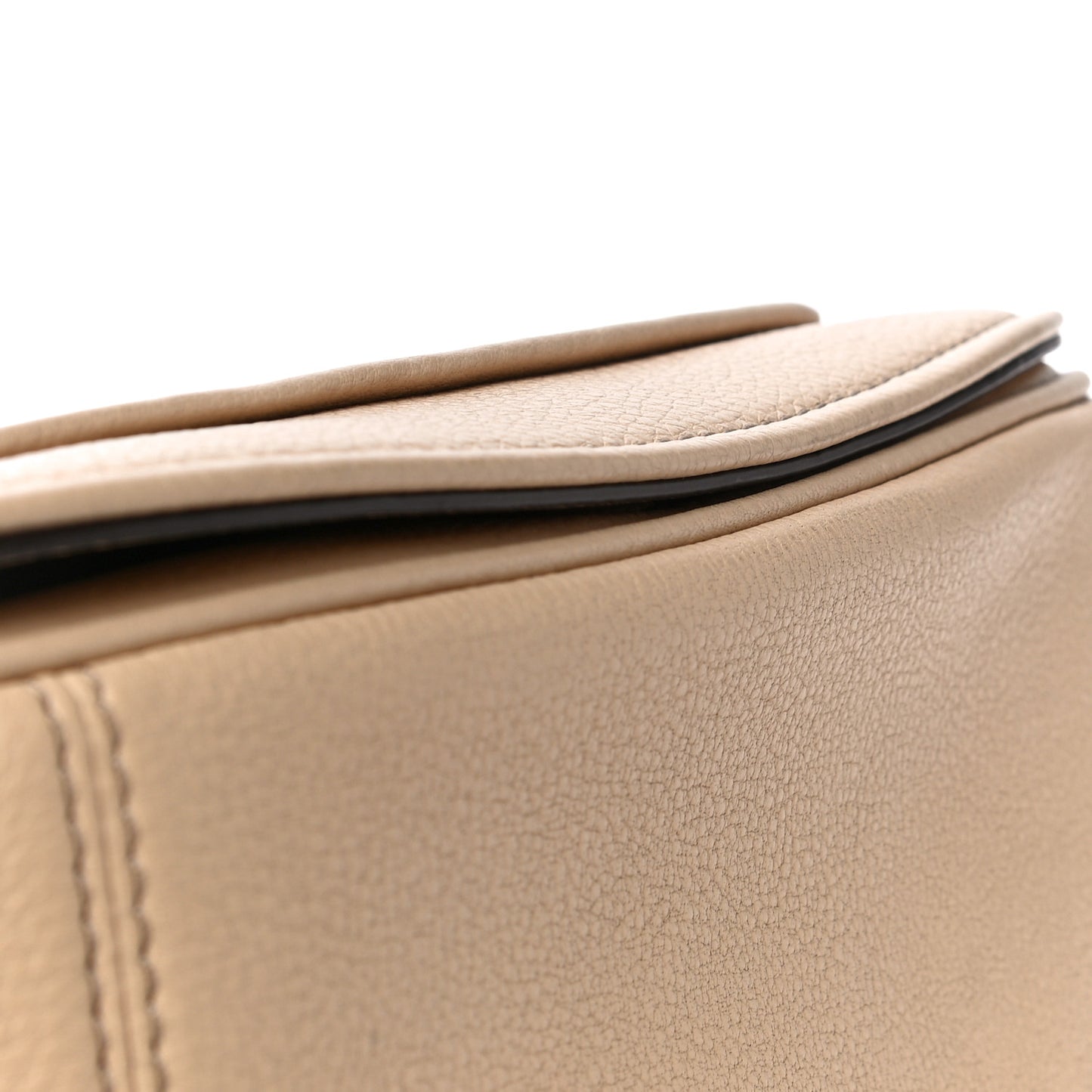 Calfskin Empire City Messenger Crossbody Beige