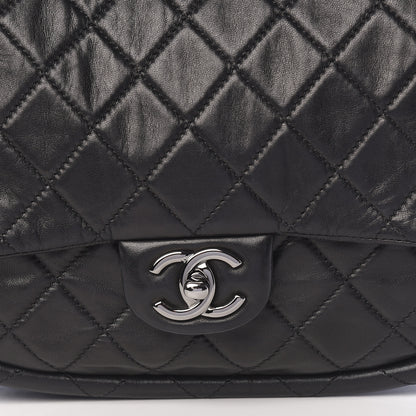 Chanel Lambskin Quilted Medium Hula Hoop Flap Black 10 of 10