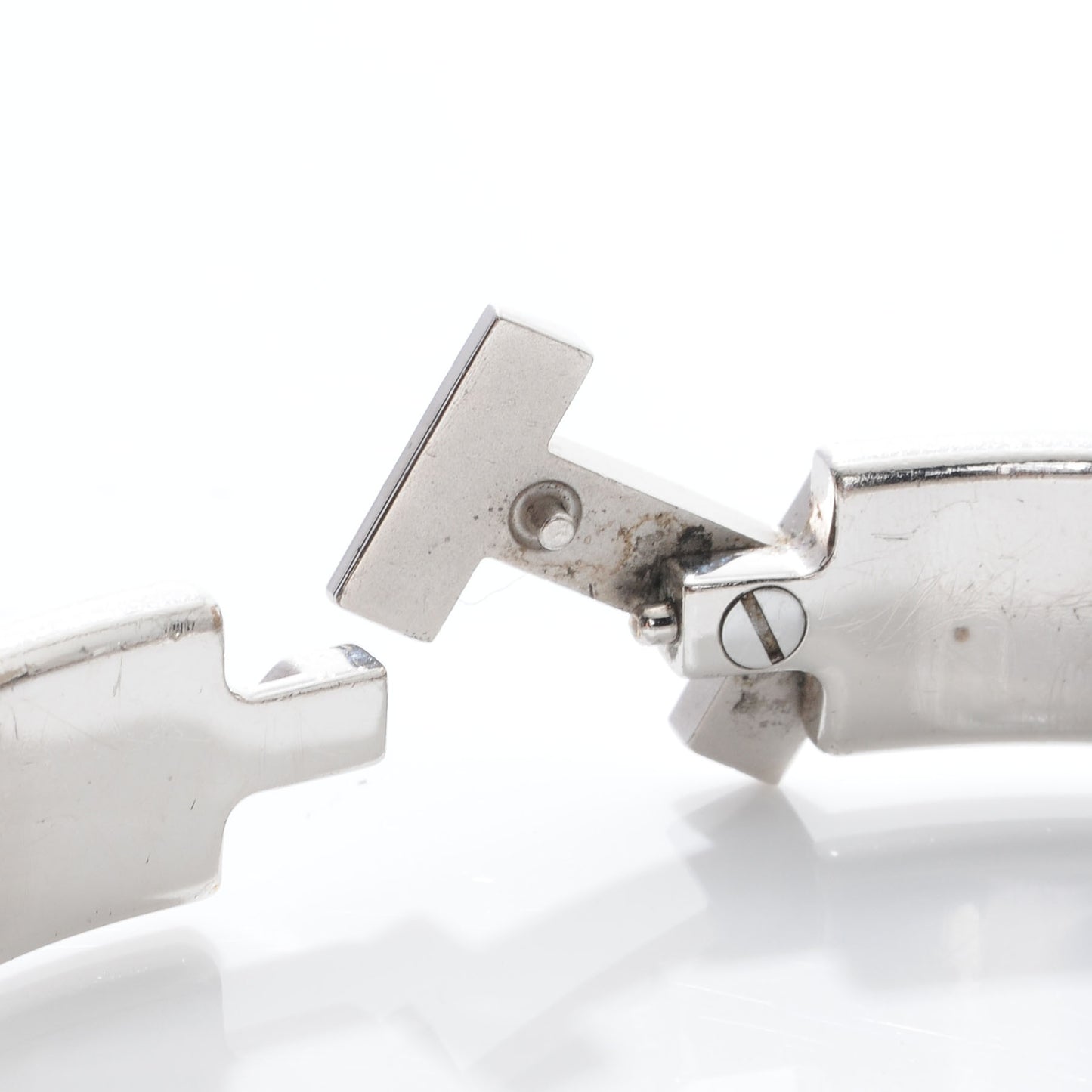 Enamel Narrow Clic Clac HH Bracelet GM Ardoise