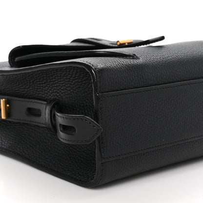 Tom Ford Calfskin Mini T Twist Top Handle Bag Black 8 of 11
