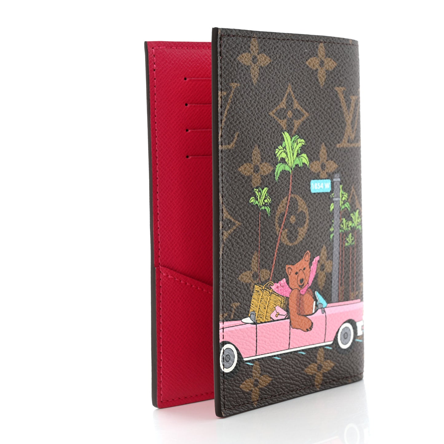 Monogram 2021 Christmas Animation Hollywood Passport Cover Fuchsia