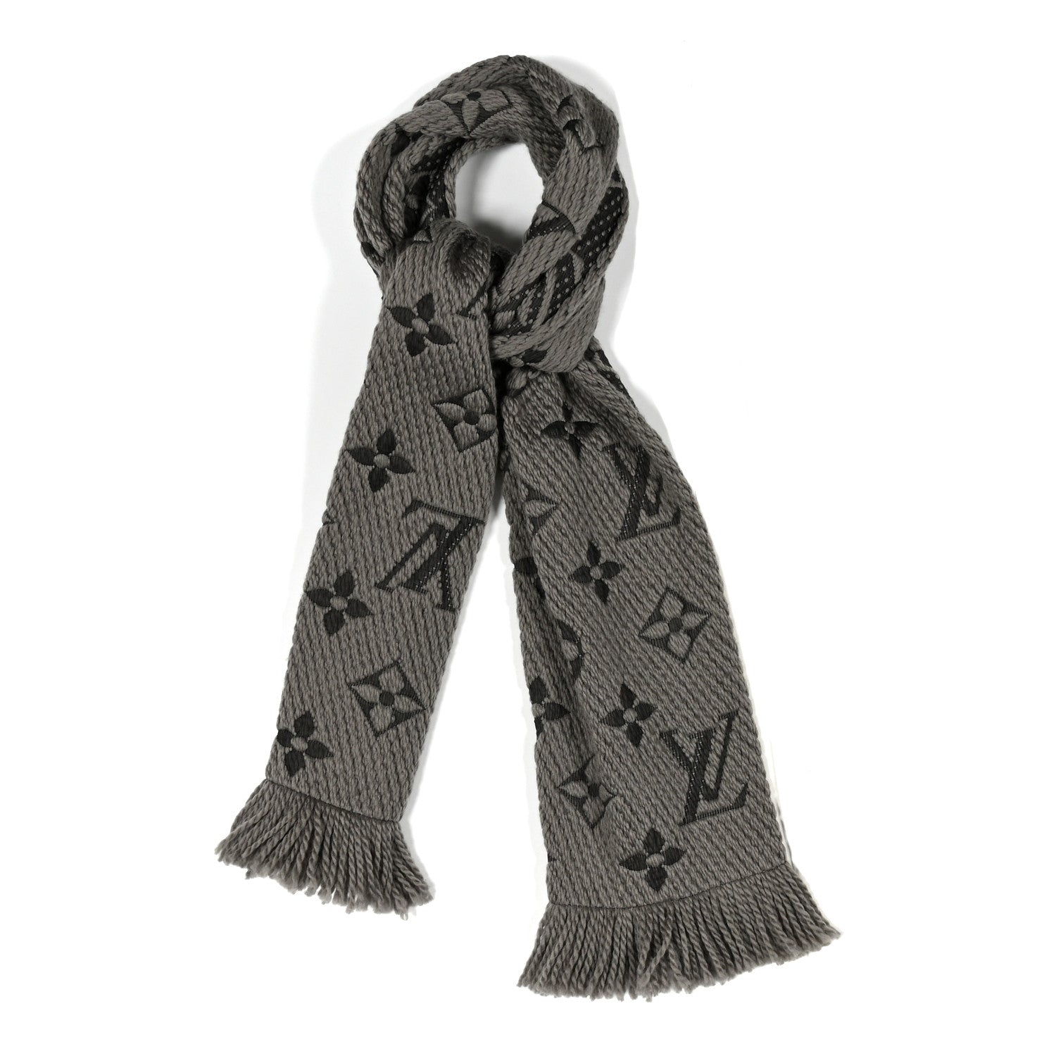 Louis Vuitton Wool Silk Logomania Scarf Verone 1 of 3