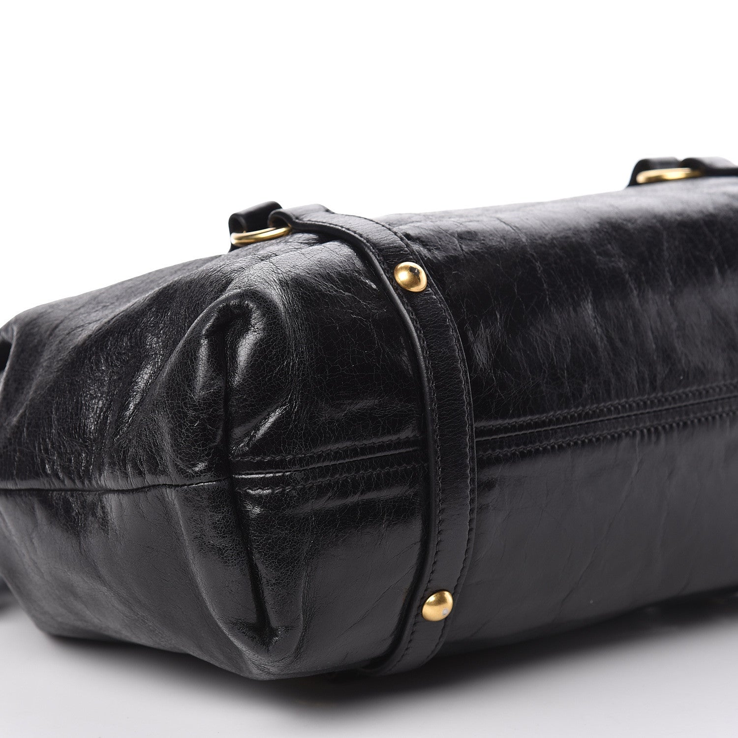 Miu Miu Vitello Lux Bow Tote Black 9 of 11