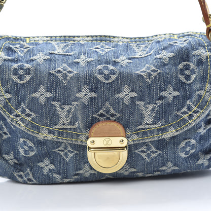 Louis Vuitton Monogram Denim Mini Pleaty Blue 8 of 11