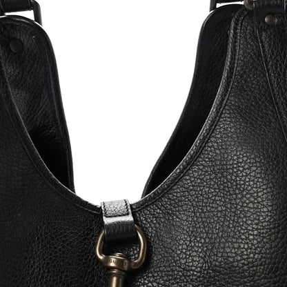 Gucci Pebbled Calfskin Large Joy Shoulder Bag Black 8 of 10