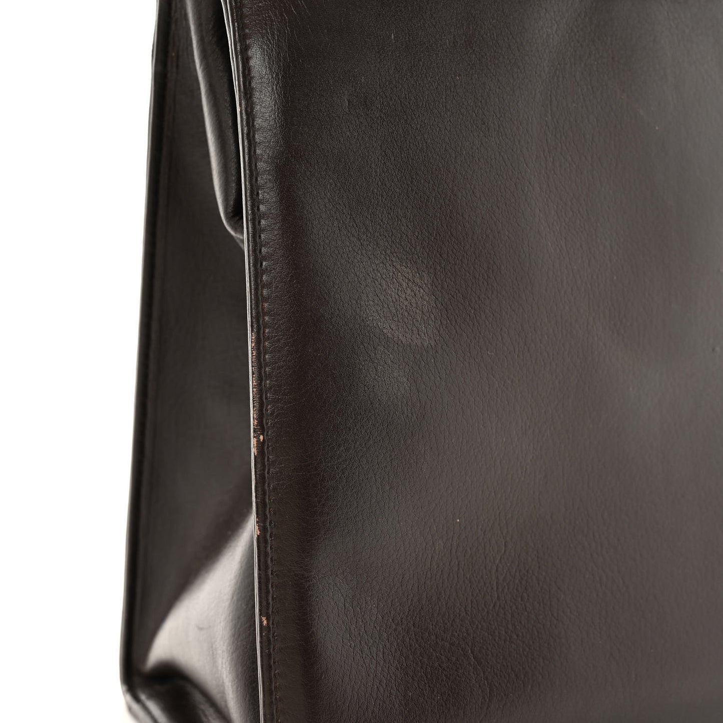 Lambskin CC Tortoise Top Handle Tote Brown