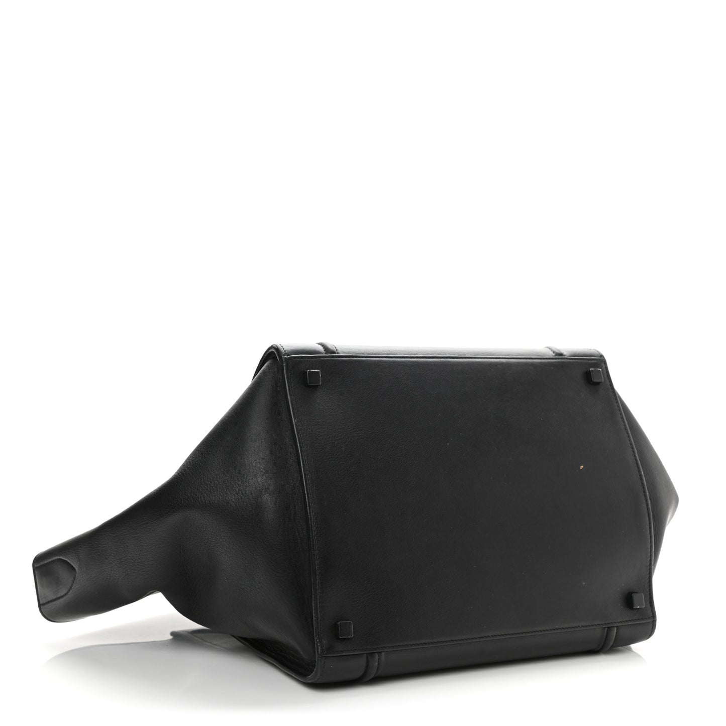 Smooth Calfskin Medium Phantom Luggage Black