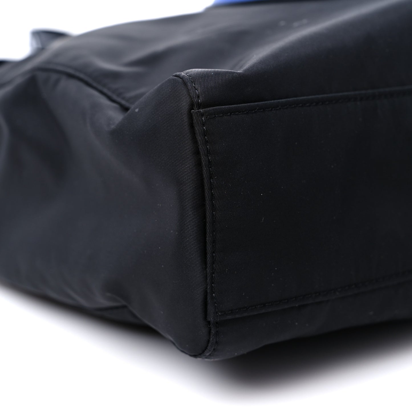 Nylon Instabag Top Handle Bag Black Blue