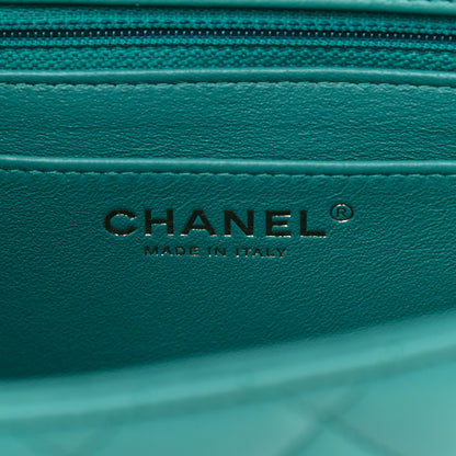 Chanel Lambskin Quilted Mini Square Flap Green 5 of 8