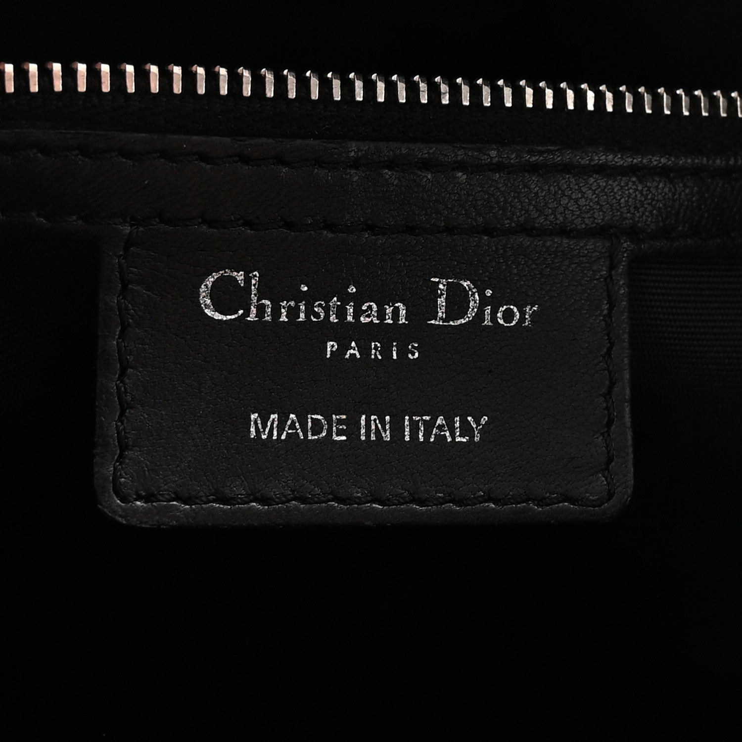 Christian Dior Lambskin Cannage Granville Polochon Black 6 of 10