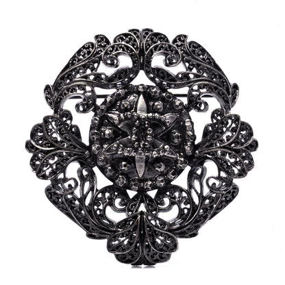 Chanel Ruthenium CC Brooch 1 of 4