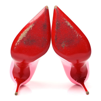 Christian Louboutin Patent Pigalle Follies 100 Pumps 37.5 Dolly 6 of 12