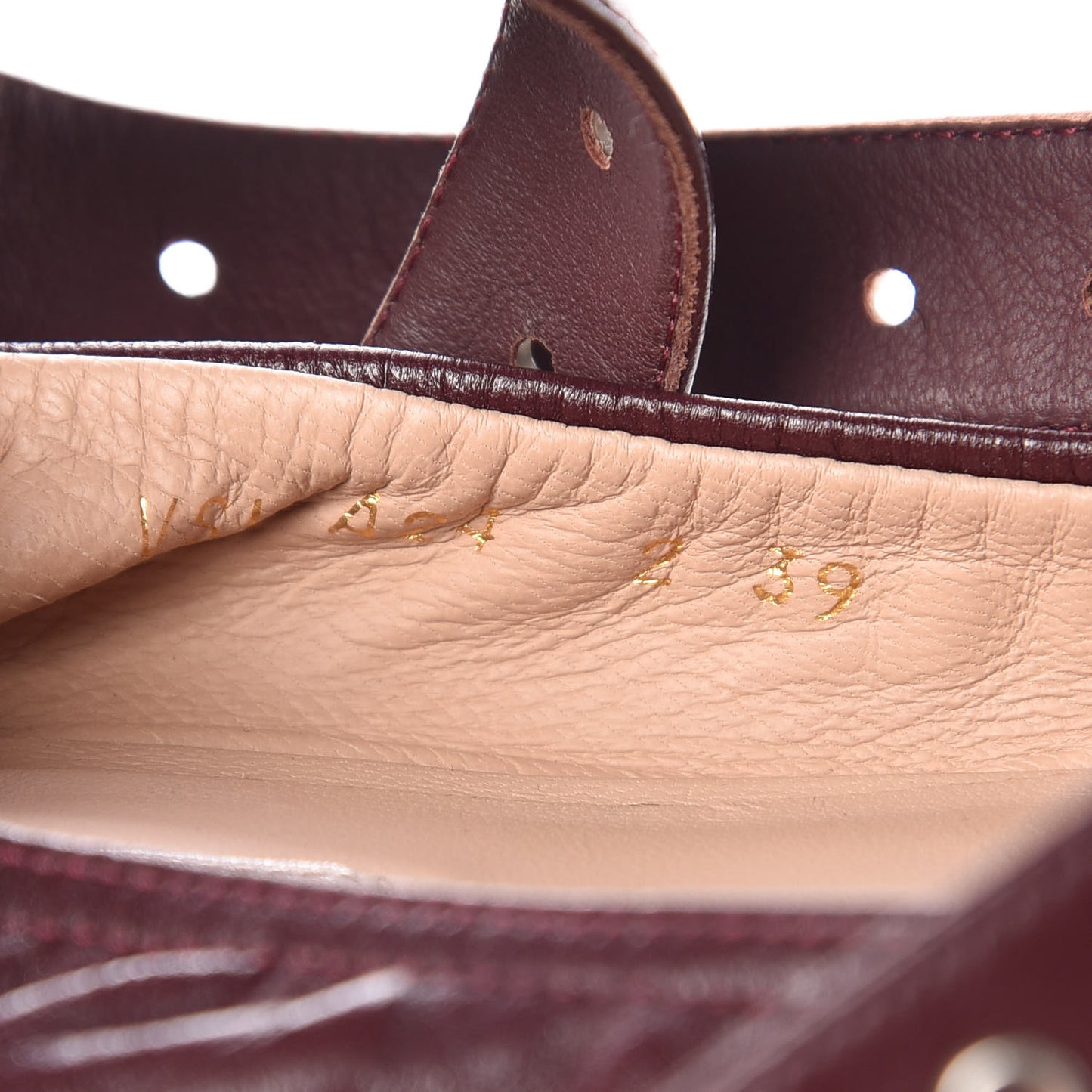 Nappa Love Latch Ballerina Flats 39 Rubin
