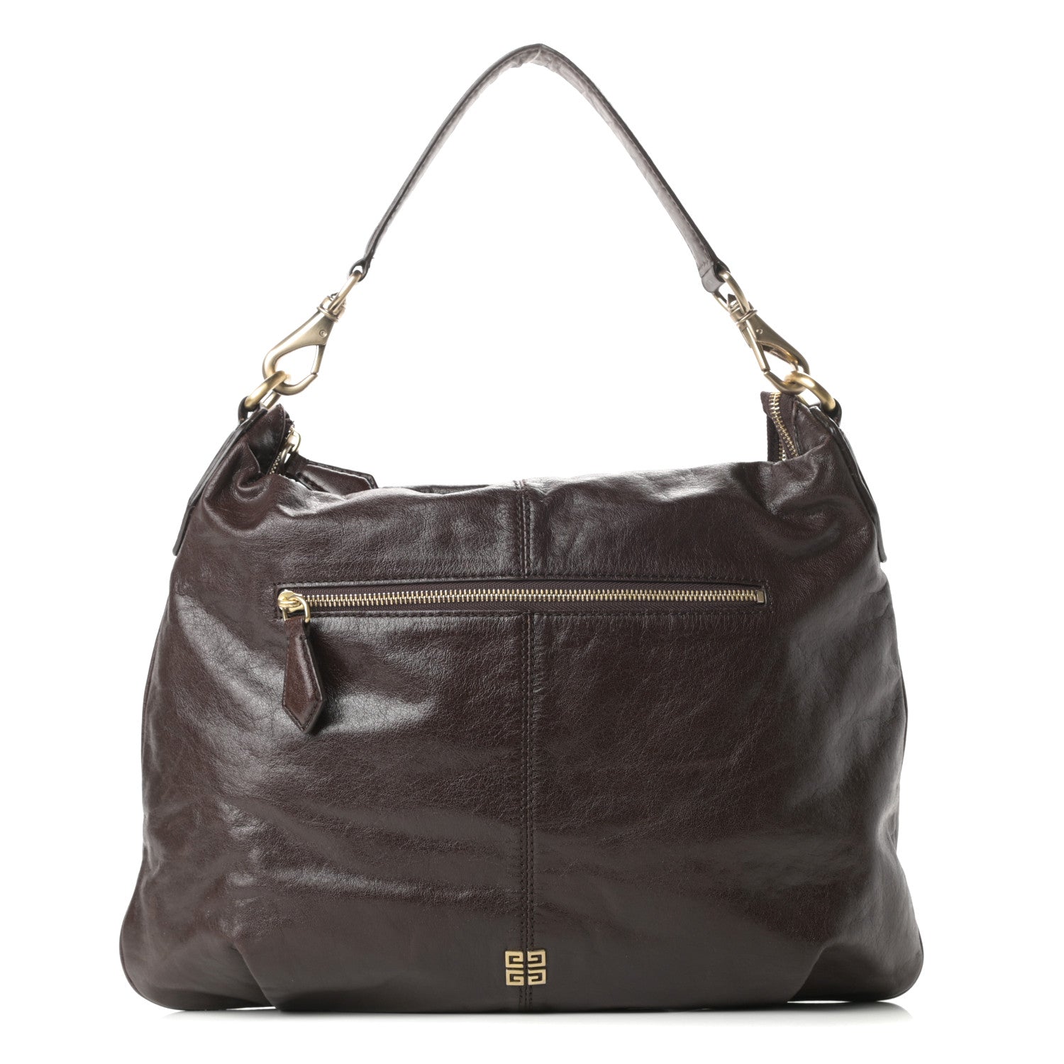Givenchy Calfskin Zip Top Hobo Brown 1 of 11