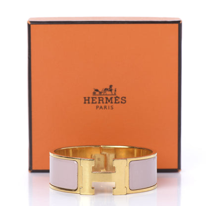 Hermes Enamel Wide Clic Clac H Bracelet PM Rose Nacarat 5 of 5