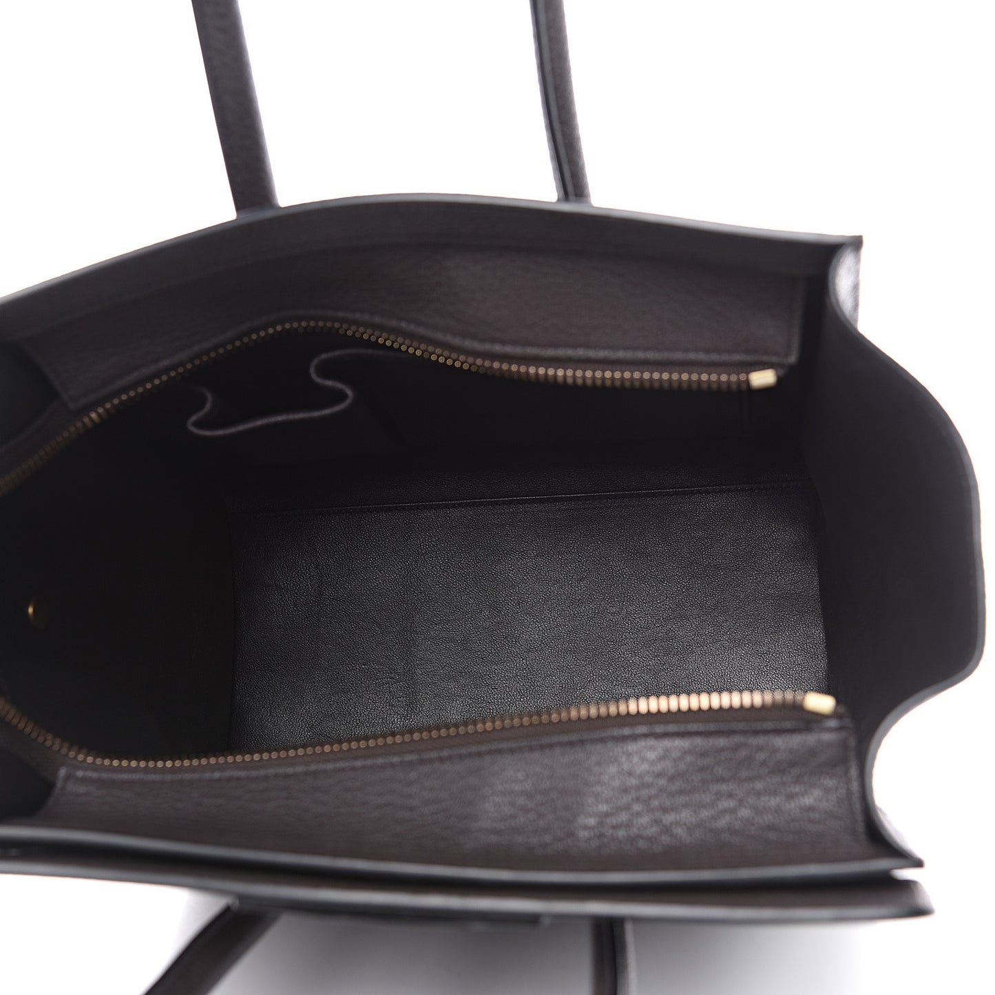 Drummed Calfskin Micro Luggage Brown