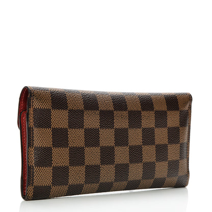 Louis Vuitton Damier Ebene Josephine Wallet Red 3 of 9