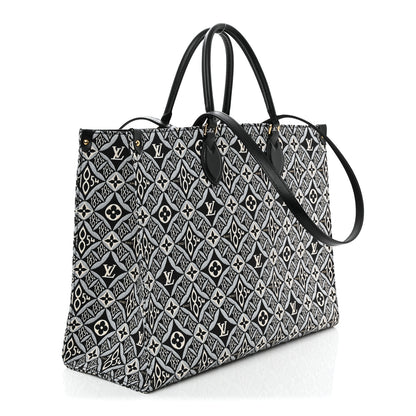 Louis Vuitton Jacquard Since 1854 Onthego GM Grey 3 of 9