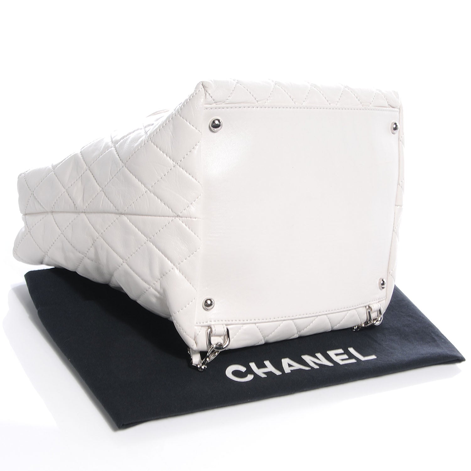 Chanel Lambskin Quilted Beijing Backpack Bag White 4 of 8