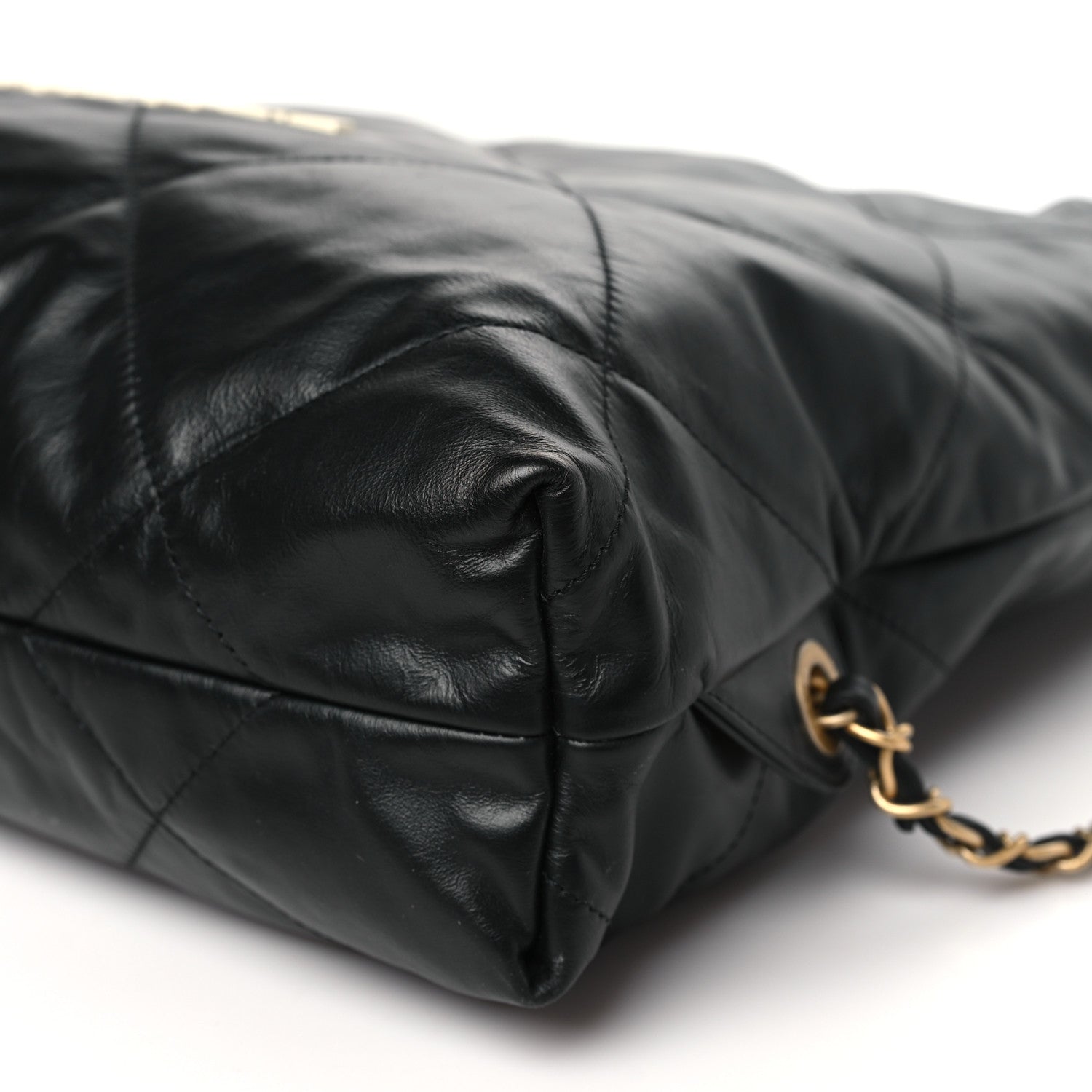 Chanel Shiny Calfskin Quilted Chanel 22 Backpack Black 10 of 10