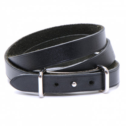 Hermes Chamonix Hapi Triple Tour Wrap Bracelet Black 1 of 4