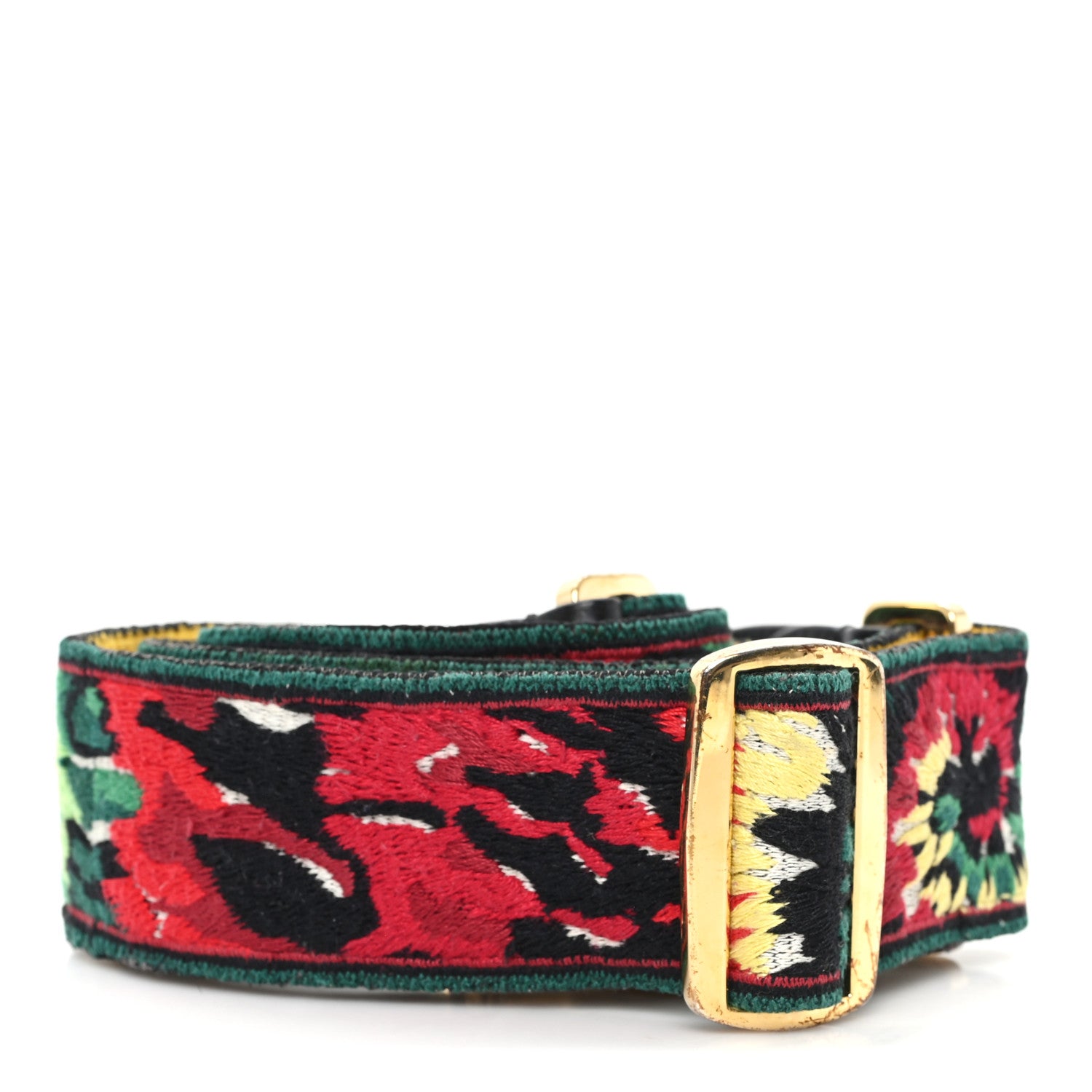 Valentino Garavani Canvas Tie Dye Embroidered Rockstud Guitar Strap Multicolor 2 of 5