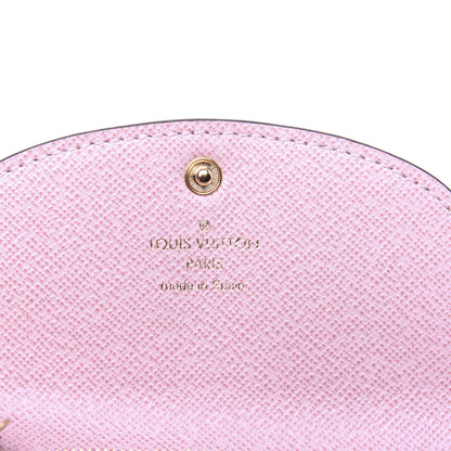 Louis Vuitton Damier Ebene Rosalie Coin Purse Rose Ballerine 8 of 9