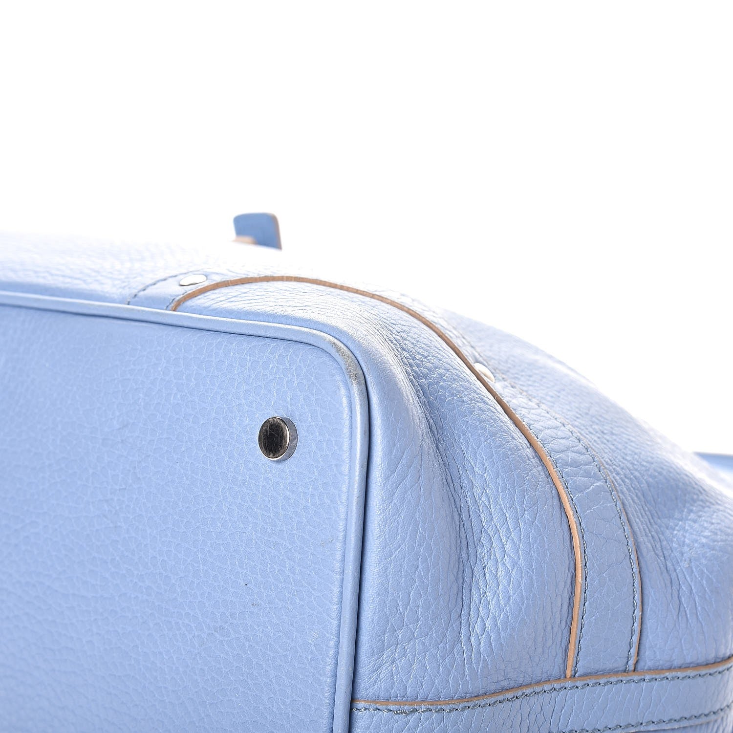 Burberry Calfskin Studded Buckle Tote Blue 11 of 14