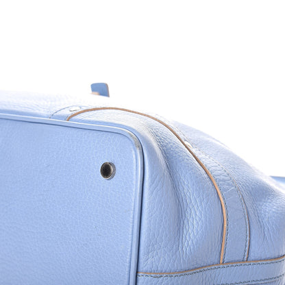 Burberry Calfskin Studded Buckle Tote Blue 11 of 14