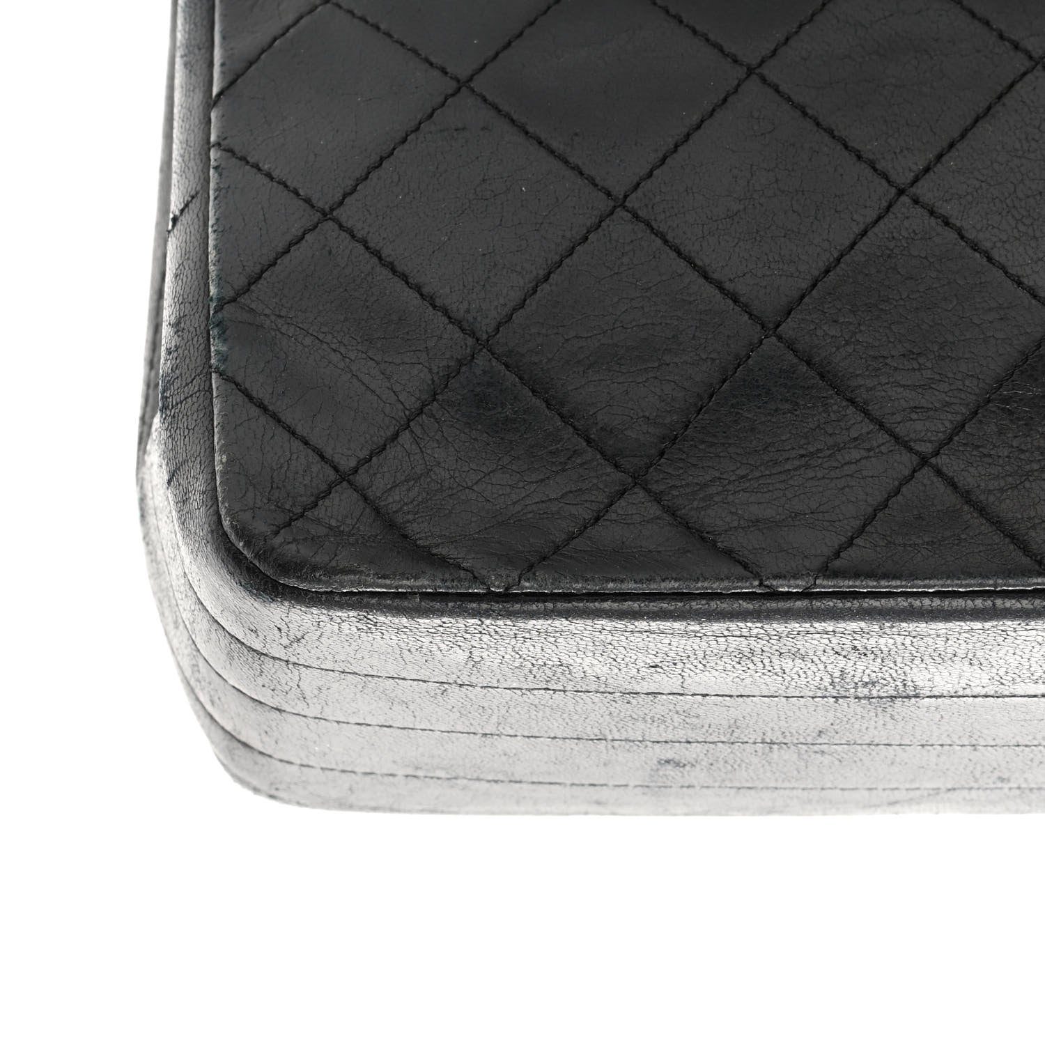 Chanel Lambskin Diamond Stitch Envelope Single Flap Black 21 of 23