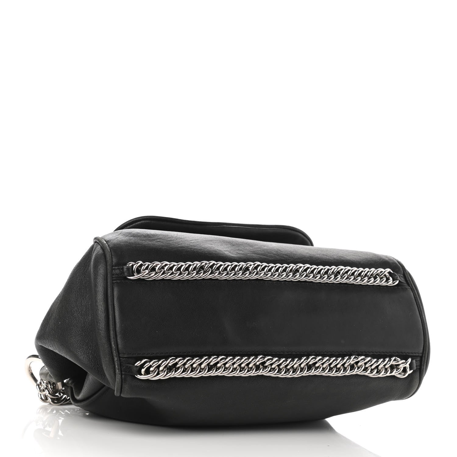 Chanel Sheepskin Quilted Accordion Flap Black 4 of 9