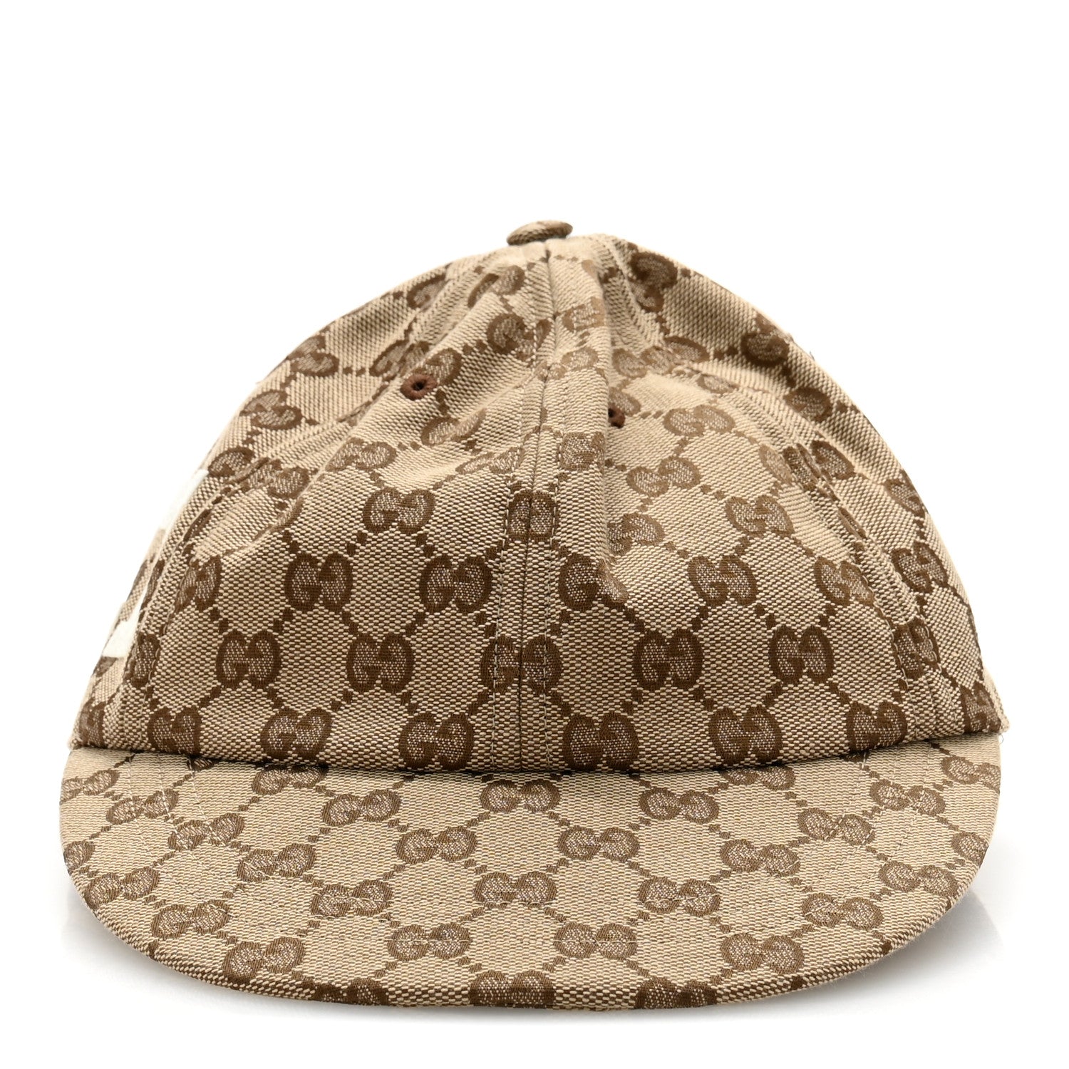 Gucci Monogram Patch Logo Soft Baseball Hat S Beige Cocoa 3 of 10