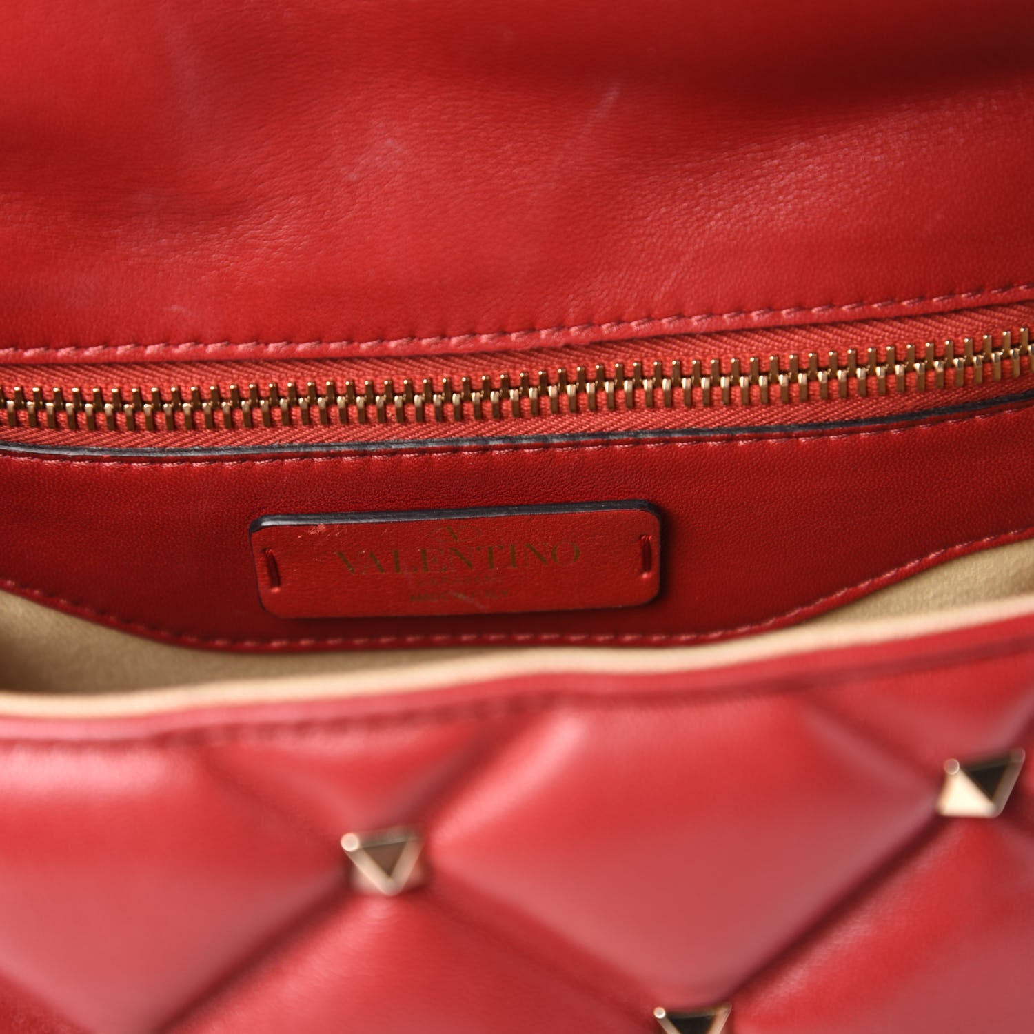 Valentino Garavani Nappa Medium Candystud Top Handle Bag Rosso Valentino 8 of 10