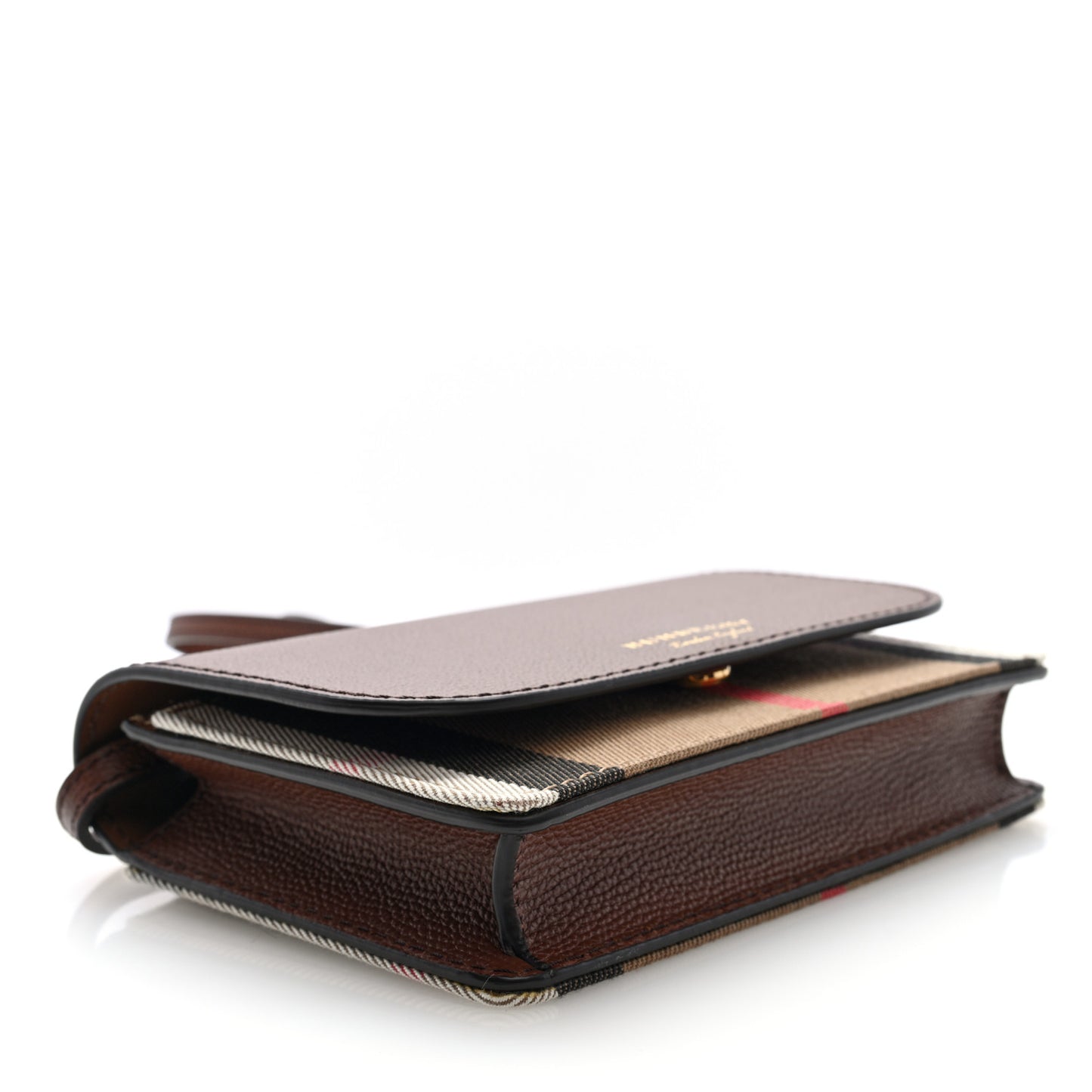 Derby Calfskin House Check Hampshire Crossbody Tan