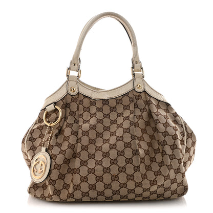Gucci Monogram Guccissima Medium Sukey Tote Off White 1 of 16