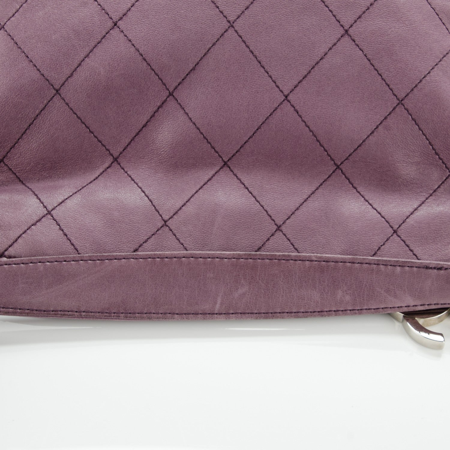 Chanel Lambskin Stitched Medium Ultimate Soft Tote Light Purple 10 of 10