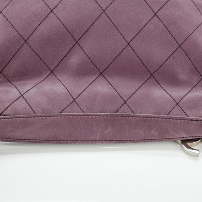 Chanel Lambskin Stitched Medium Ultimate Soft Tote Light Purple 10 of 10