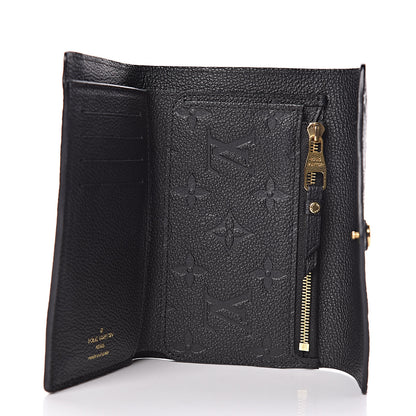 Louis Vuitton Empreinte Compact Curieuse Wallet Black 5 of 8
