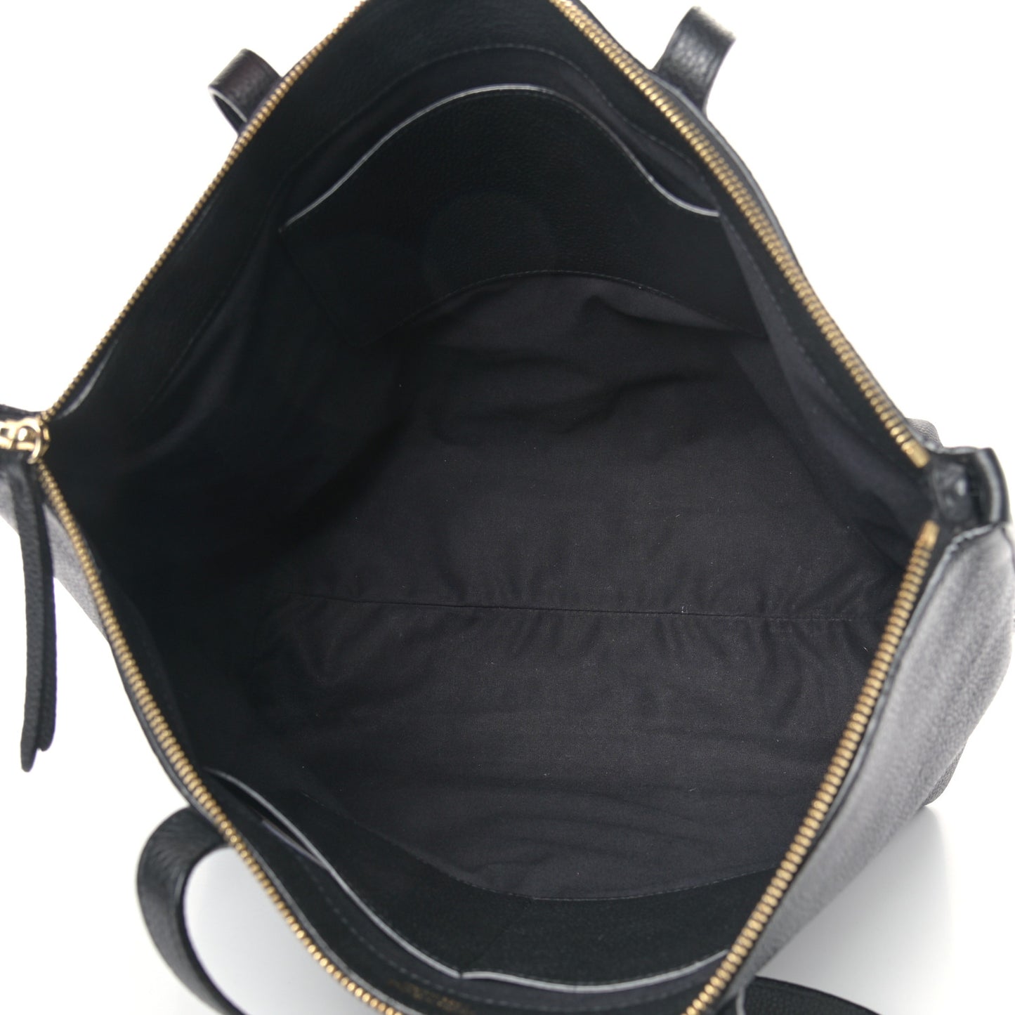 Grainy Calfskin Bria Tote Black