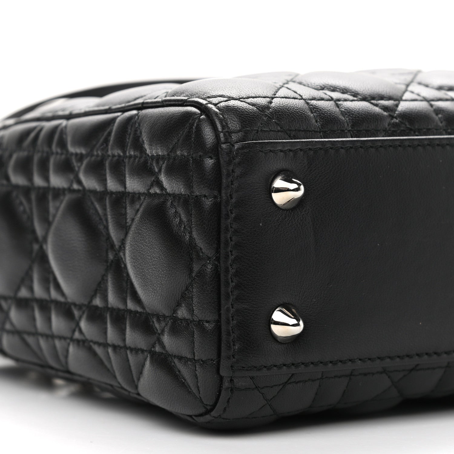 Christian Dior Lambskin Cannage Small Lucky Badges My Lady Dior Black 8 of 9