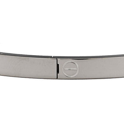 Cartier 18K White Gold Small LOVE Bracelet 17 5 of 9