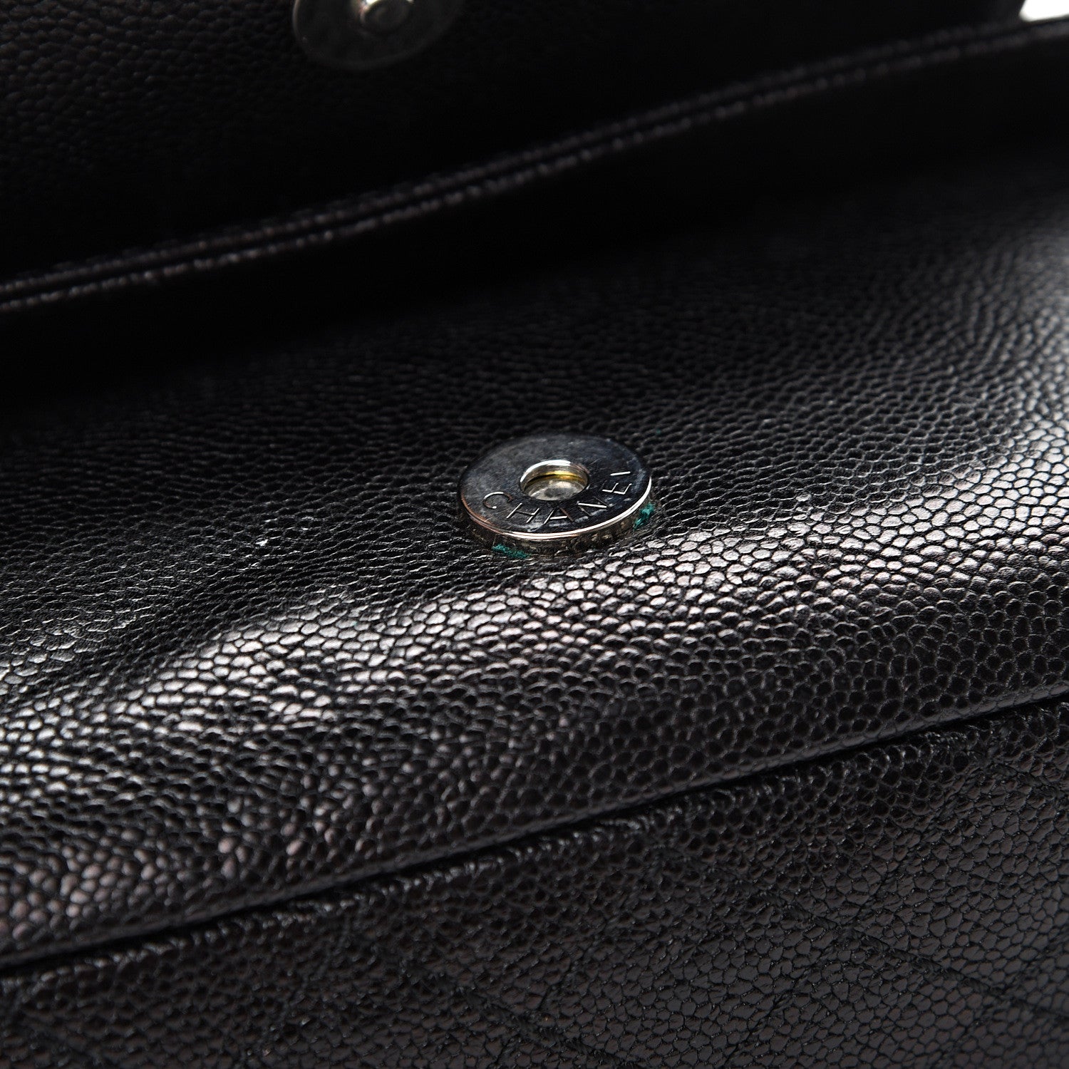 Chanel Glazed Caviar Small Pocket In The City Shoulder Bag Black 8 of 11