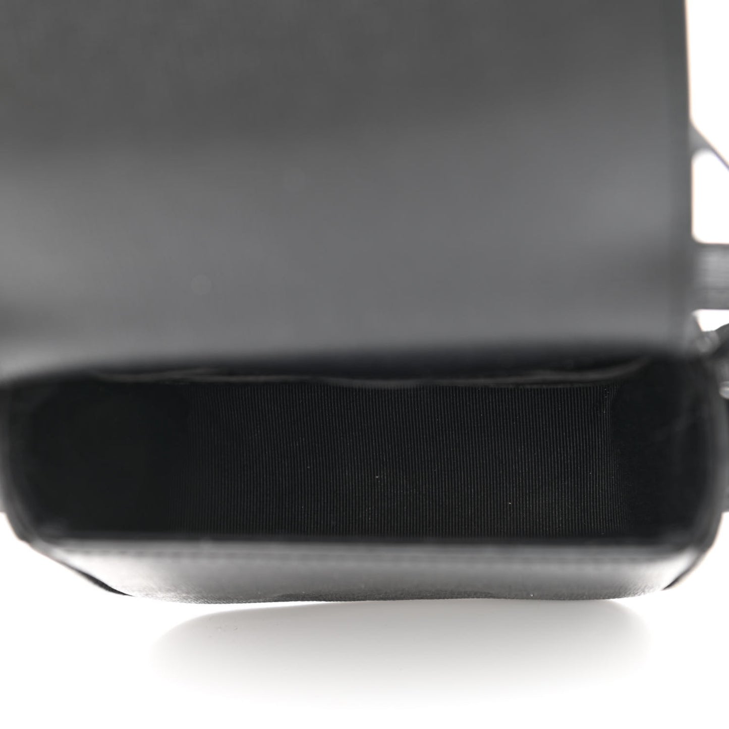 Calfskin Diag Belt Bag Black White