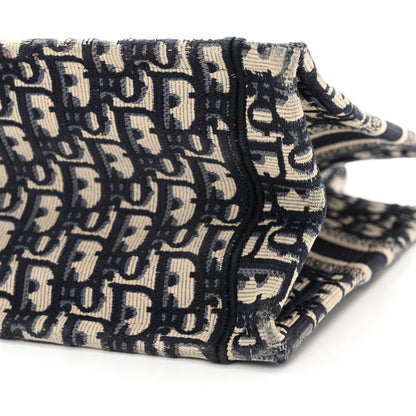 Christian Dior Oblique Small Book Tote Blue Multicolor 10 of 17