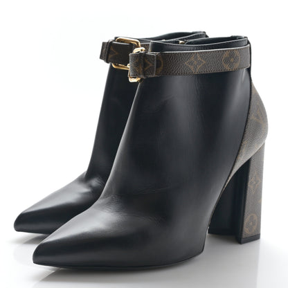 Louis Vuitton Calfskin Patent Monogram Matchmake Low Boots 39.5 3 of 7