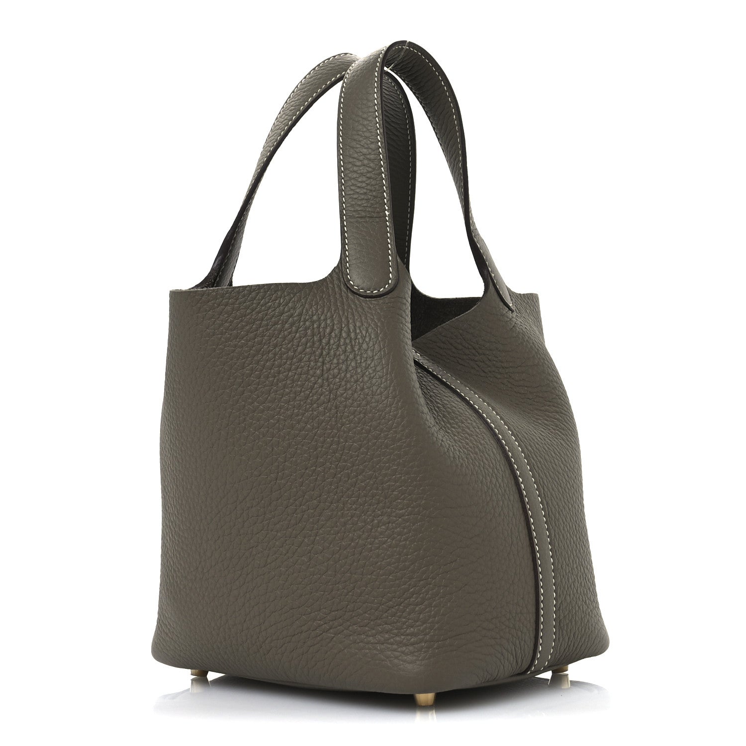 Hermes Taurillon Clemence Picotin Lock 18 PM Etoupe 3 of 11