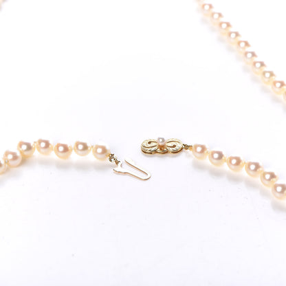 Mikimoto 18K Yellow Gold Akoya Pearl 7-7.5mm Strand Necklace 24" 5 of 6