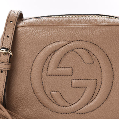 Gucci Pebbled Calfskin Small Soho Disco Bag Camelia 11 of 11