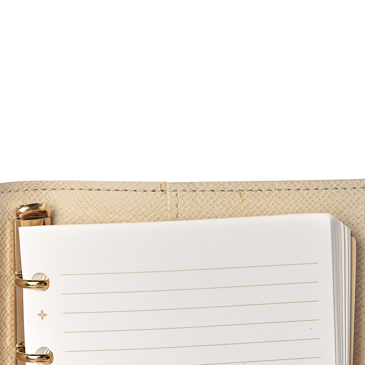 Monogram Trunk Small Ring Agenda Cover White