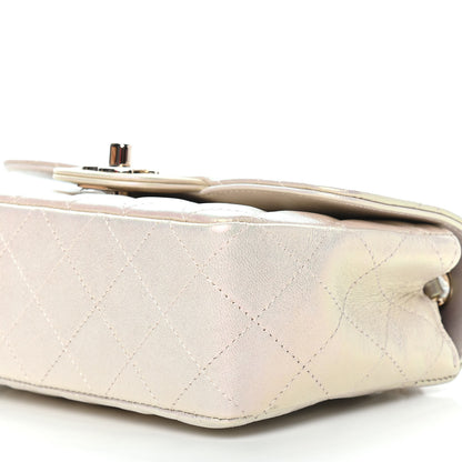 Chanel Iridescent Lambskin Quilted Mini Rectangular Flap Ivory 9 of 9